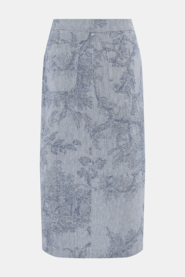 DARK BLUE MIDI SKIRT 6