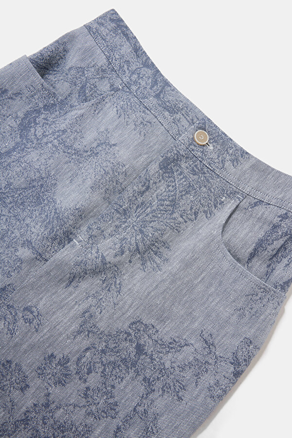 DARK BLUE MIDI SKIRT 7