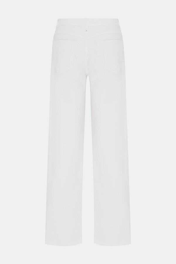 WHITE WIDE LEG TROUSERS 6