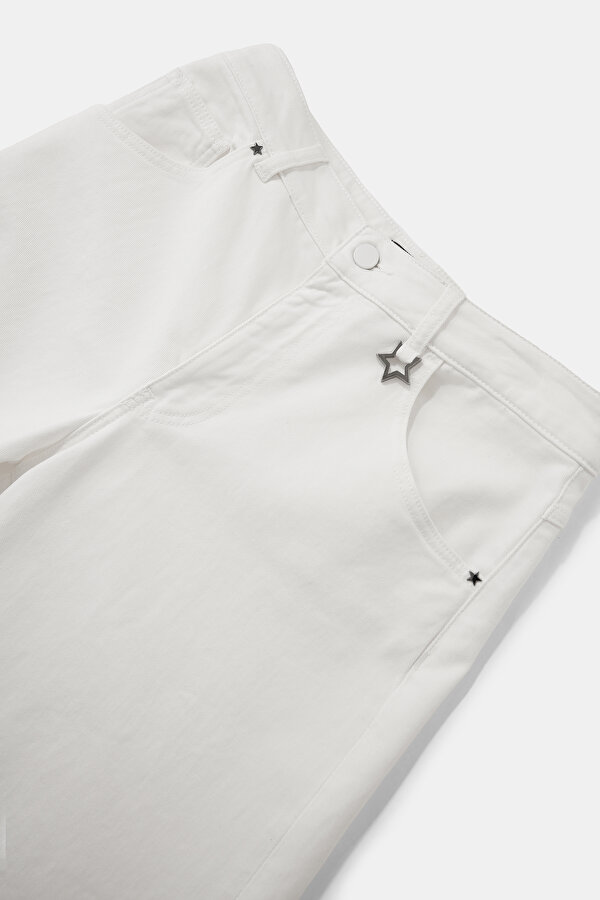 WHITE WIDE LEG TROUSERS 7