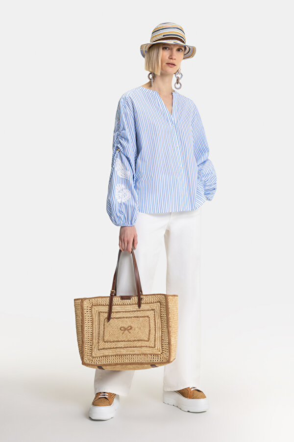 WHITE WIDE LEG TROUSERS