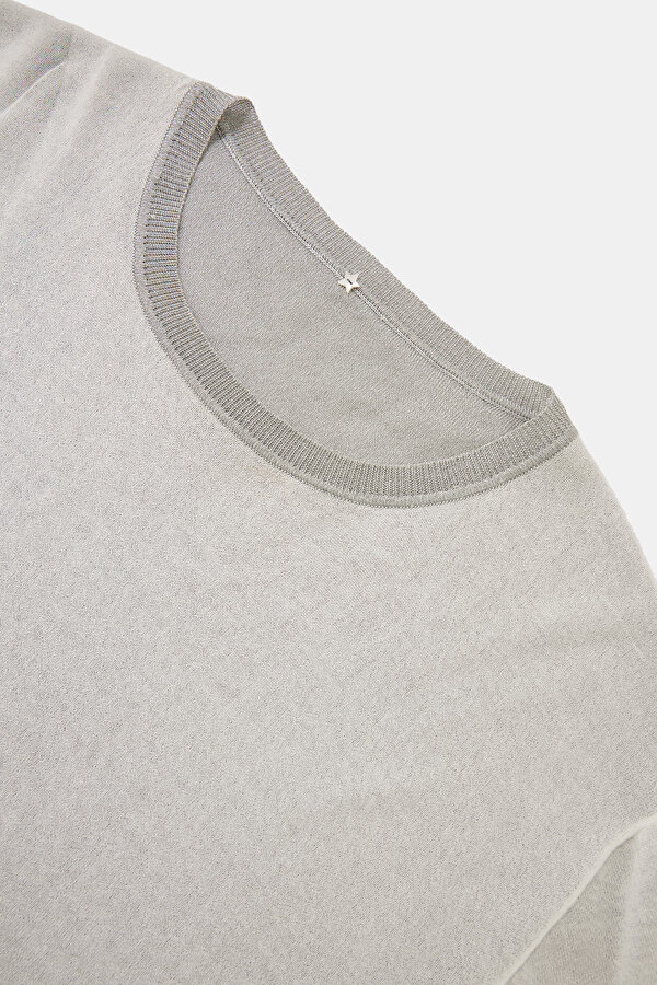 KHAKI BASIC / ROUND NECKLINE TRICOT 11