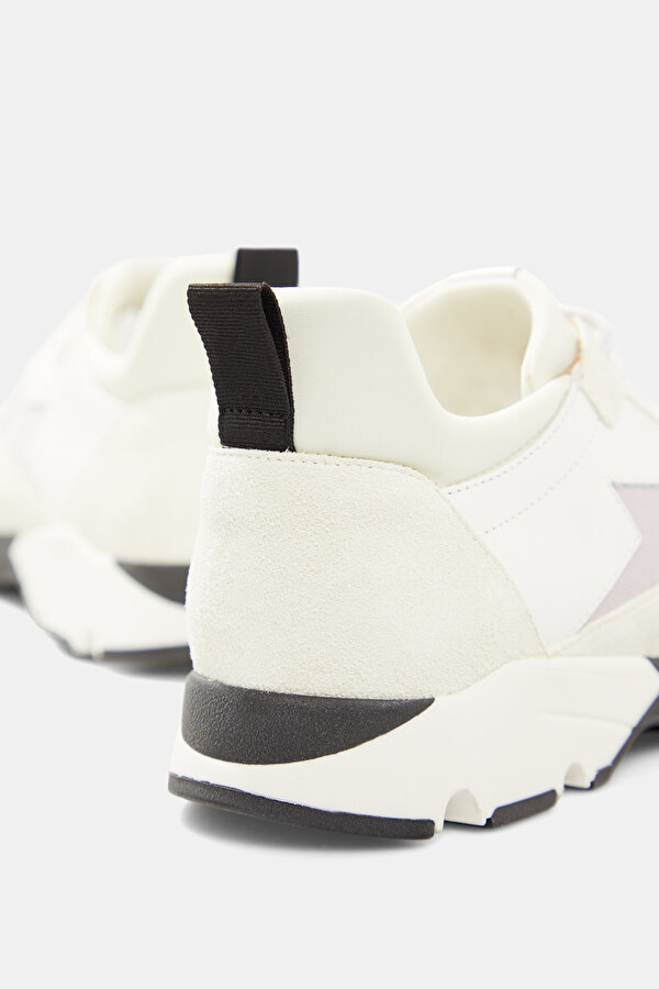 WHITE LEATHER SNEAKER KADIN 6