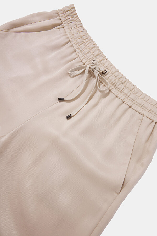 BEIGE WIDE LEG TROUSERS 6