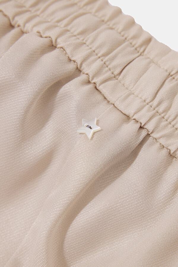 BEIGE WIDE LEG TROUSERS 7