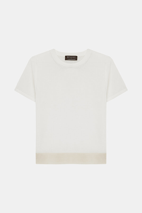 ECRU BASIC / ROUND NECKLINE TRICOT 6
