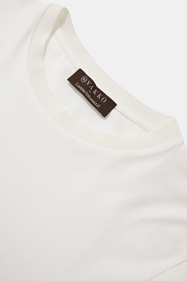 KHAKI BASIC / ROUND NECKLINE SHORT SLEEVE TSHIRT 11