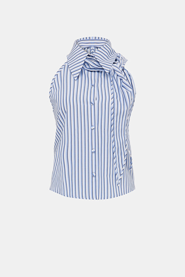 NAVY BLUE SLEEVELESS SHIRT 11