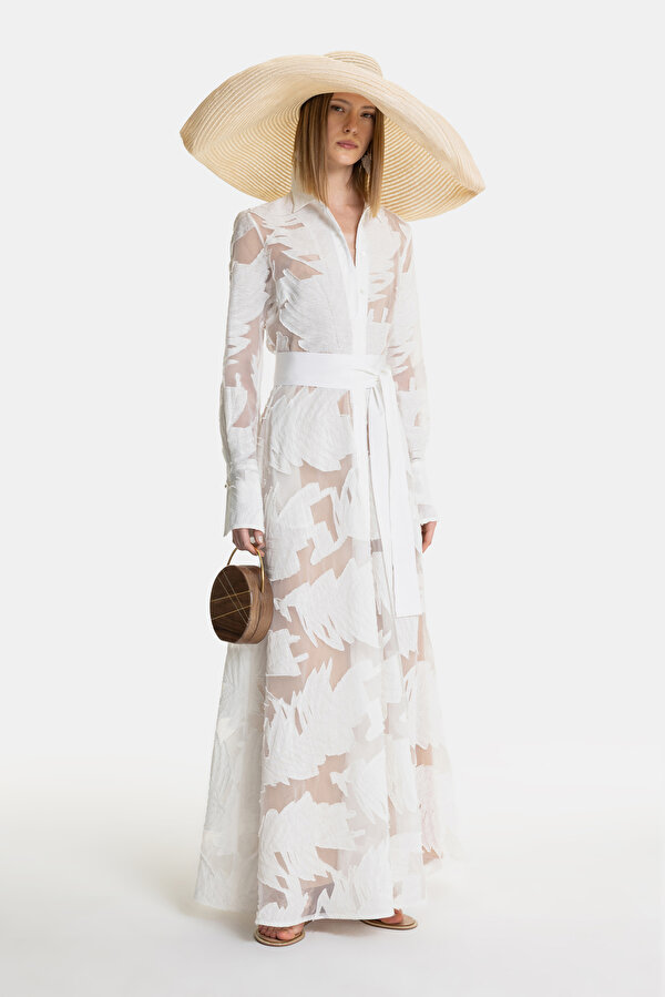 WHITE LONG SLEEVE DRESS