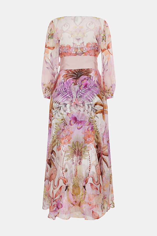 FUCHSIA 3/4 SLEEVES DRESS 7