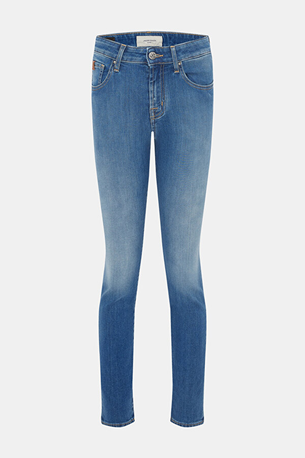 MAVİ DAR PAÇA DENIM PANTOLON