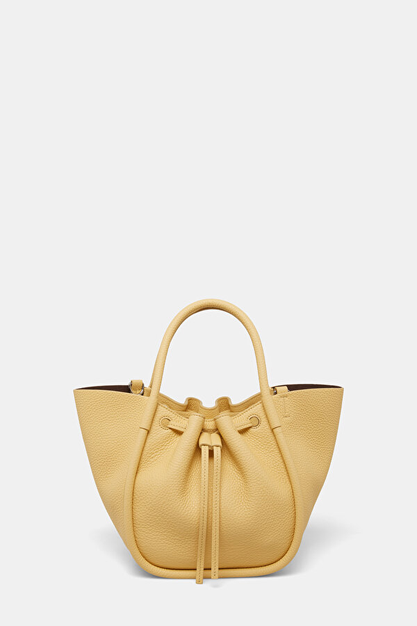 LIGHT YELLOW LEATHER BAG 6