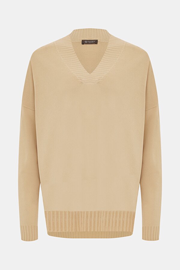 BEIGE V NECK 6