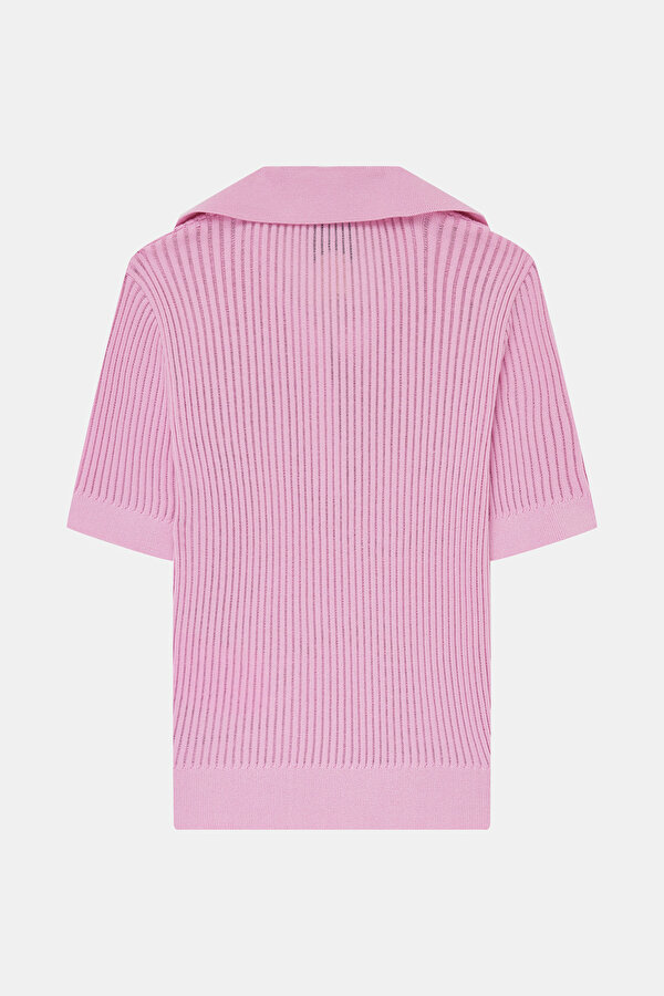 PEMBE KISA KOLLU BLUZ 2