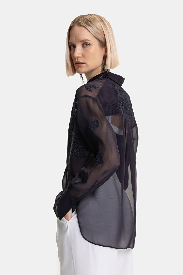 NAVY BLUE LONG SLEEVE SHIRT 2
