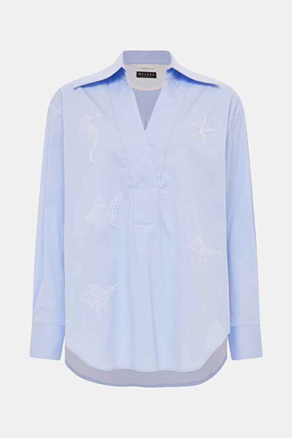 BLUE LONG SLEEVE SHIRT