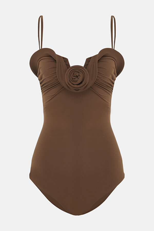 BROWN SWIMSUIT