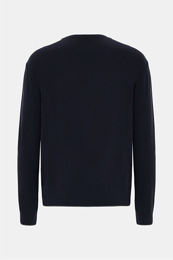 NAVY BLUE BASIC / ROUND NECKLINE TRICOT 2