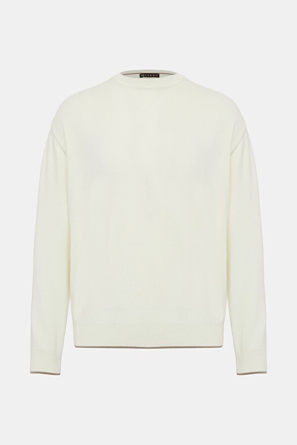 ECRU BASIC / ROUND NECKLINE TRICOT