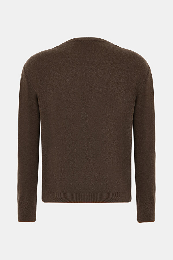 BROWN BASIC / ROUND NECKLINE TRICOT 2