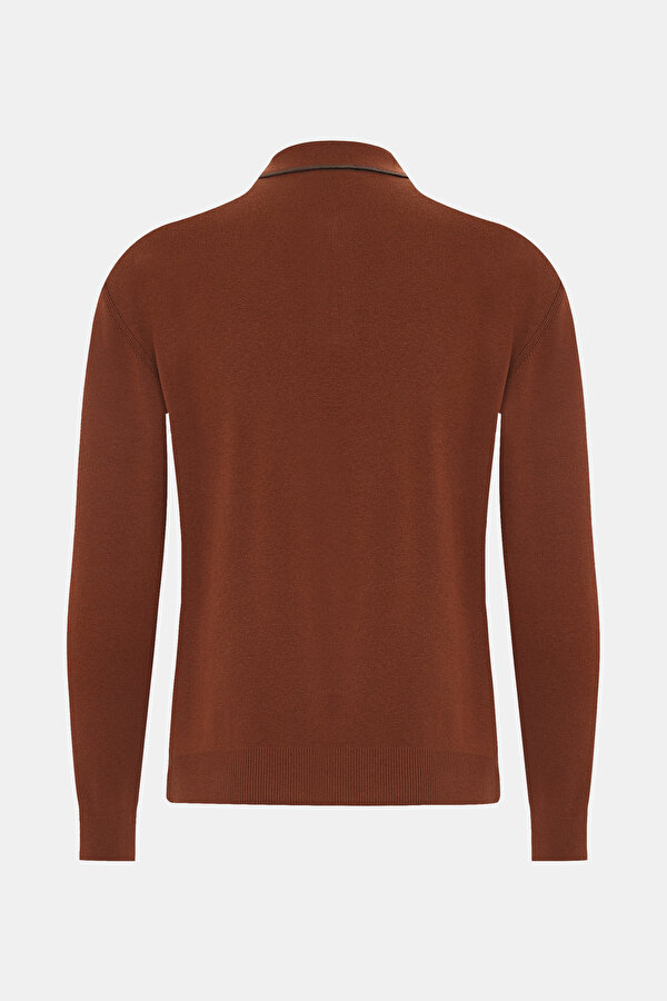BRICK POLO NECK TRICOT 2