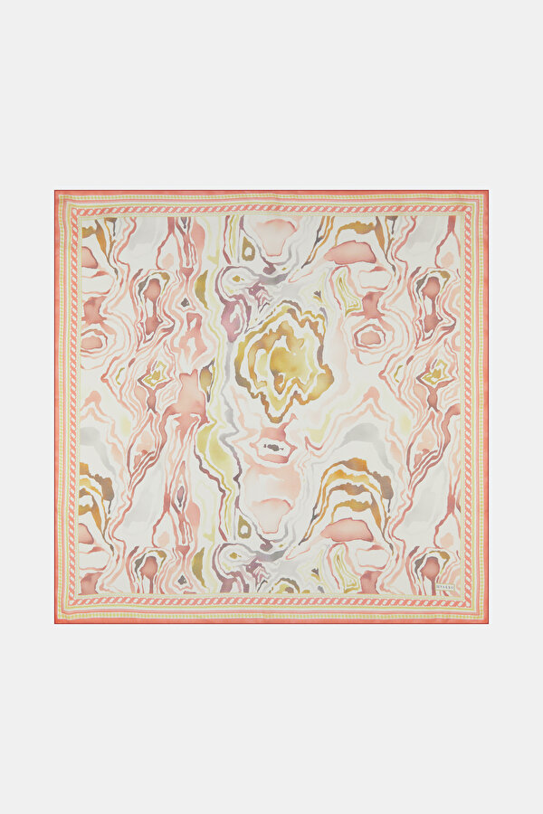 WHITE BATIK ETAMIN VOILE SCARF