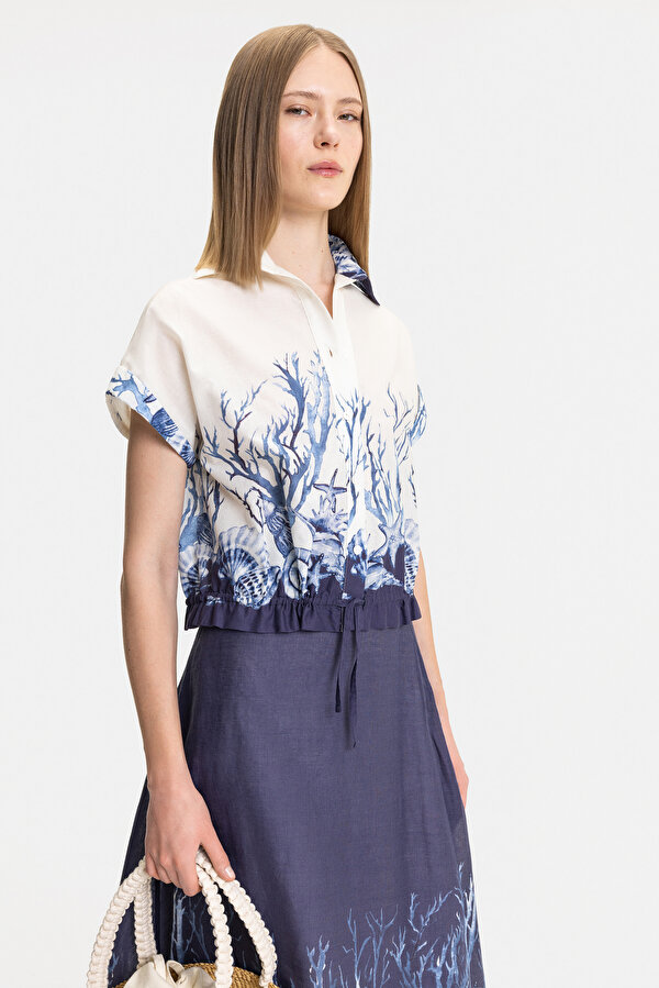 NAVY BLUE SHORT SLEEVE SHIRT 7