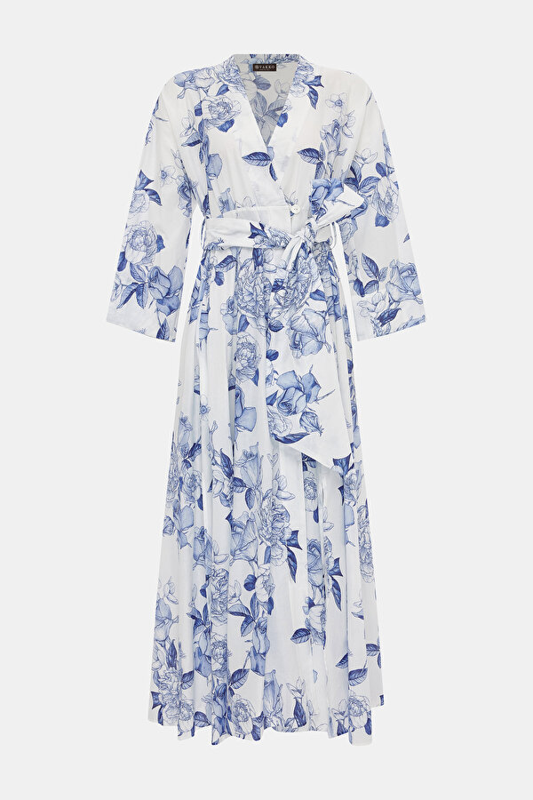 BLUE LONG SLEEVE DRESS 7