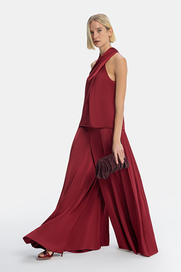 RED SLEEVELESS BLOUSE 7