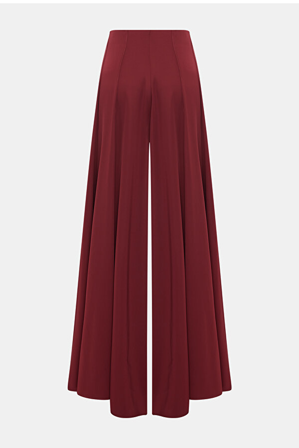 MAROON WIDE LEG TROUSERS 7