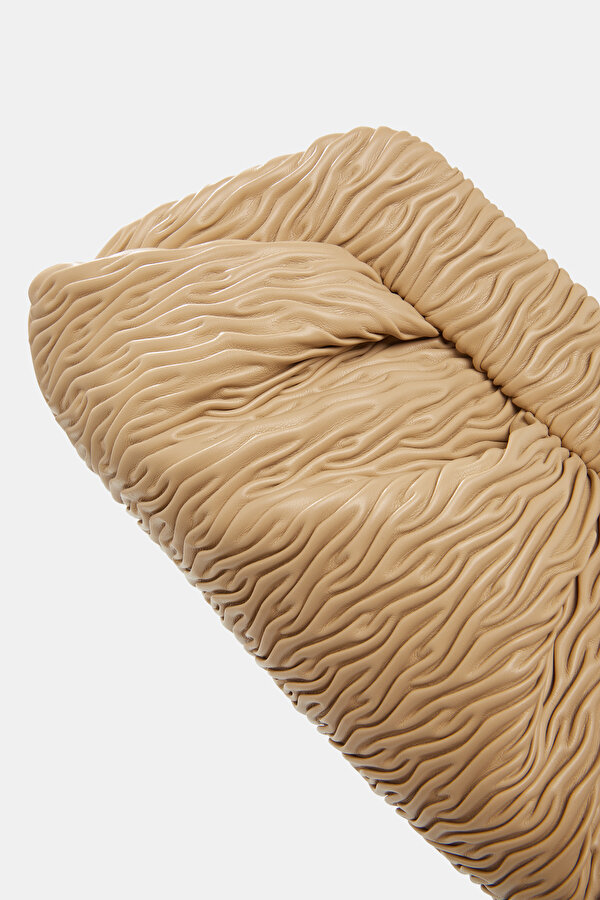 BEIGE ECO LEATHER BAG 6