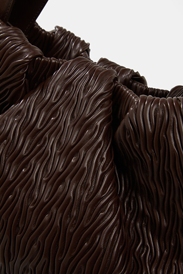 BROWN ECO LEATHER BAG 7