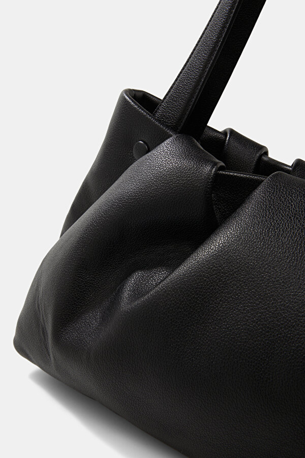 BLACK ECO LEATHER BAG 6