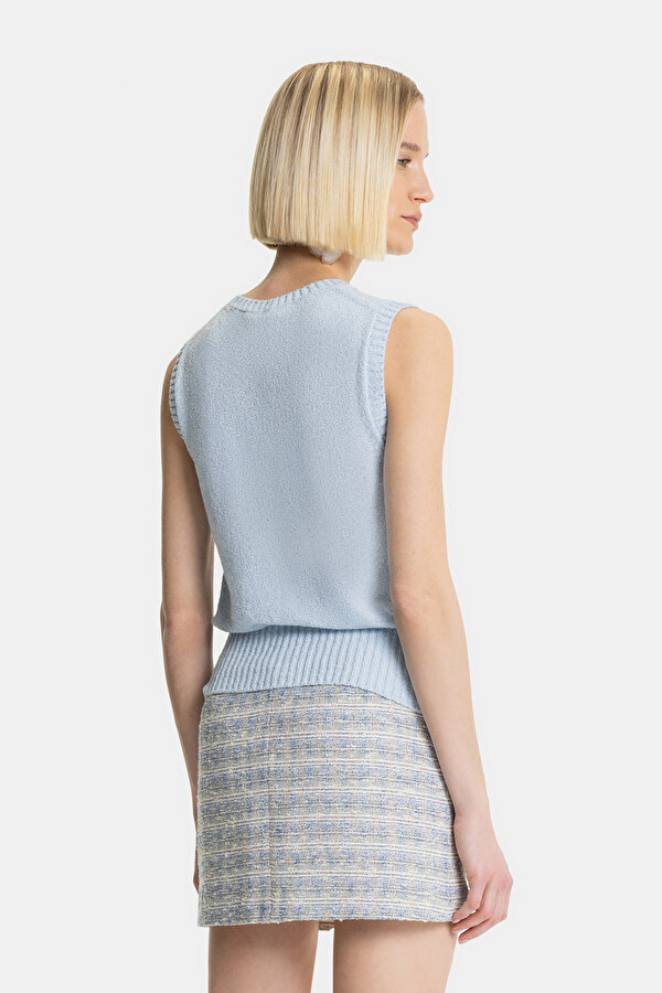 BLUE BASIC / ROUND NECKLINE TRICOT 2