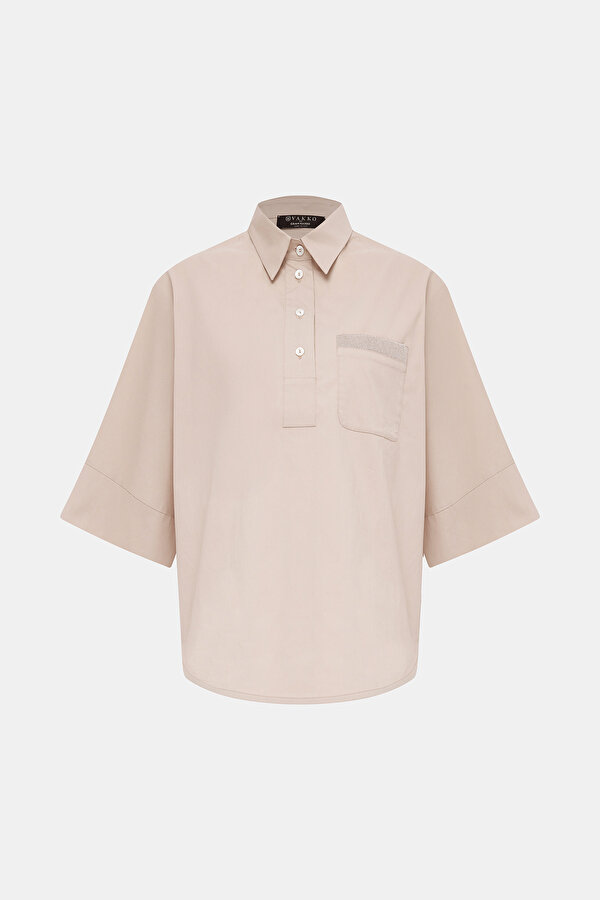 POWDER SHORT SLEEVE BLOUSE 6