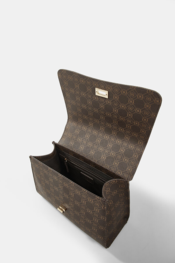 BEIGE MONOGRAM BAG 6