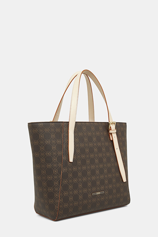 TAN MONOGRAM BAG 2
