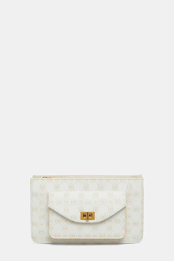 WHITE MONOGRAM BAG