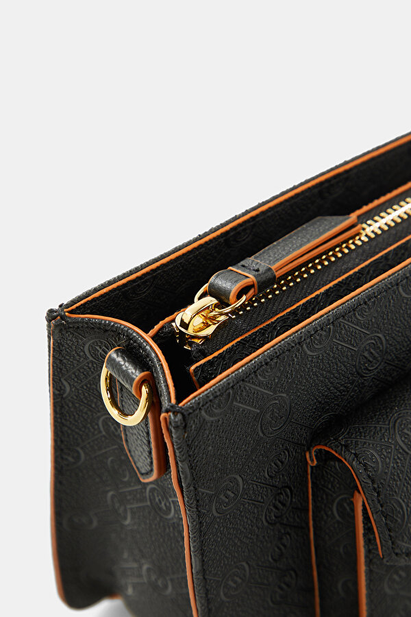 TAN MONOGRAM BAG 6