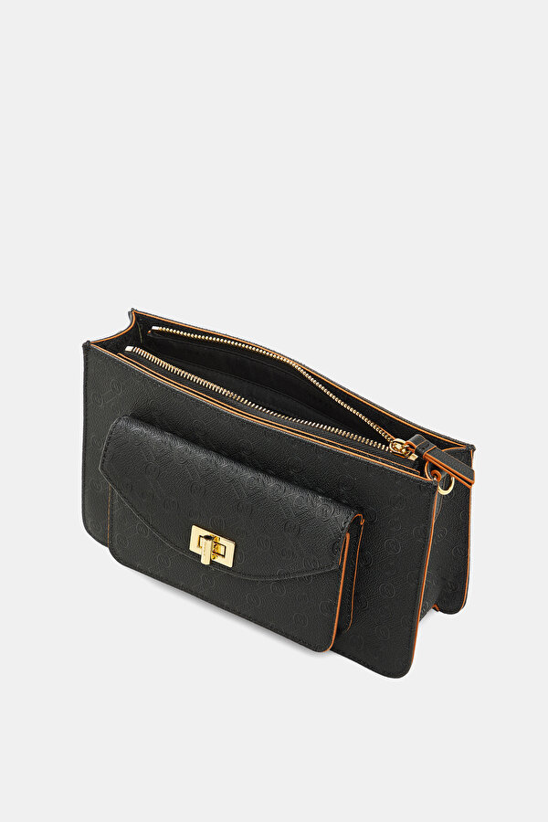 TAN MONOGRAM BAG 7
