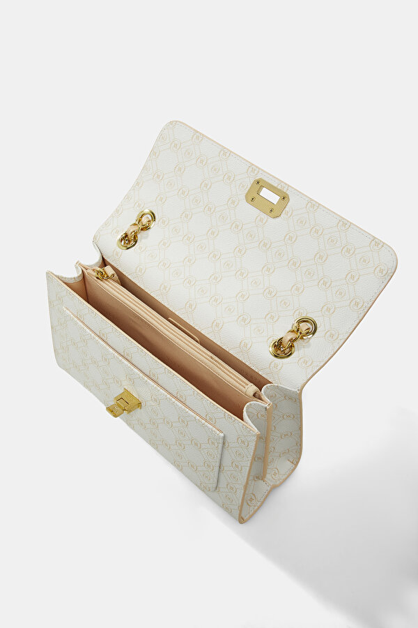 WHITE MONOGRAM BAG 6