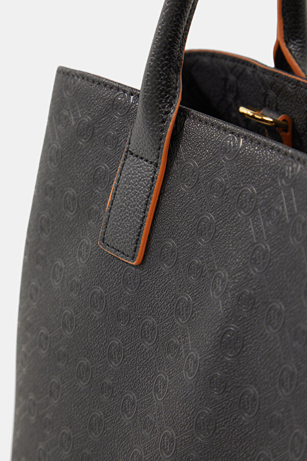 TAN MONOGRAM BAG 6