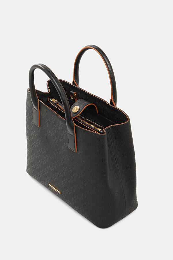 TAN MONOGRAM BAG 7