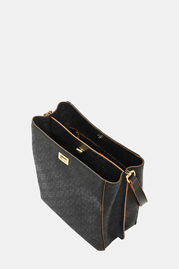 TAN MONOGRAM BAG 6