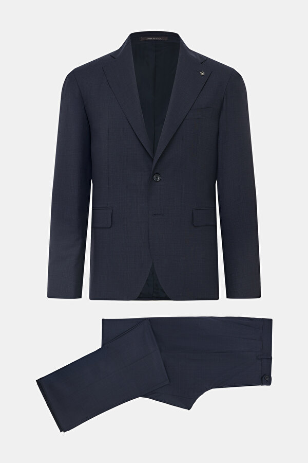 NAVY BLUE WOOL/SILK SUIT 6