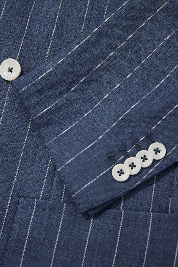 ROYAL BLUE SURPLICE NECKLINE (CROSS-OVER NECKLINE) JACKET 11
