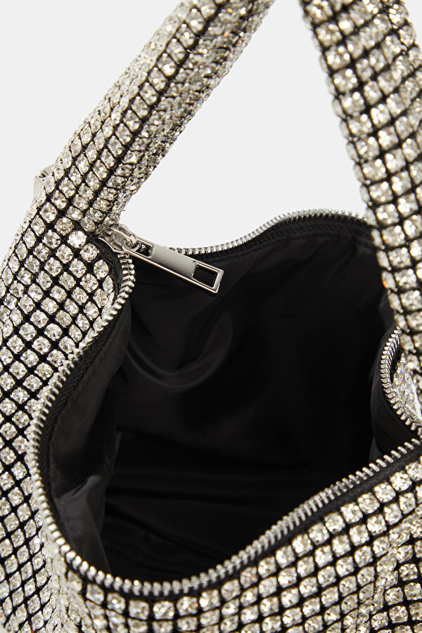 SILVER TEXTURED BAG 7