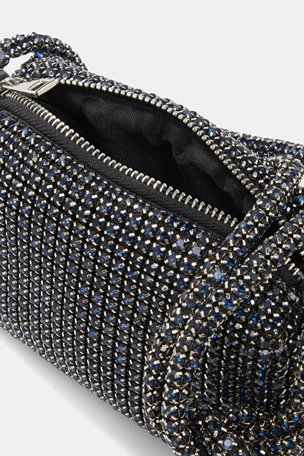NAVY BLUE TEXTURED BAG 6