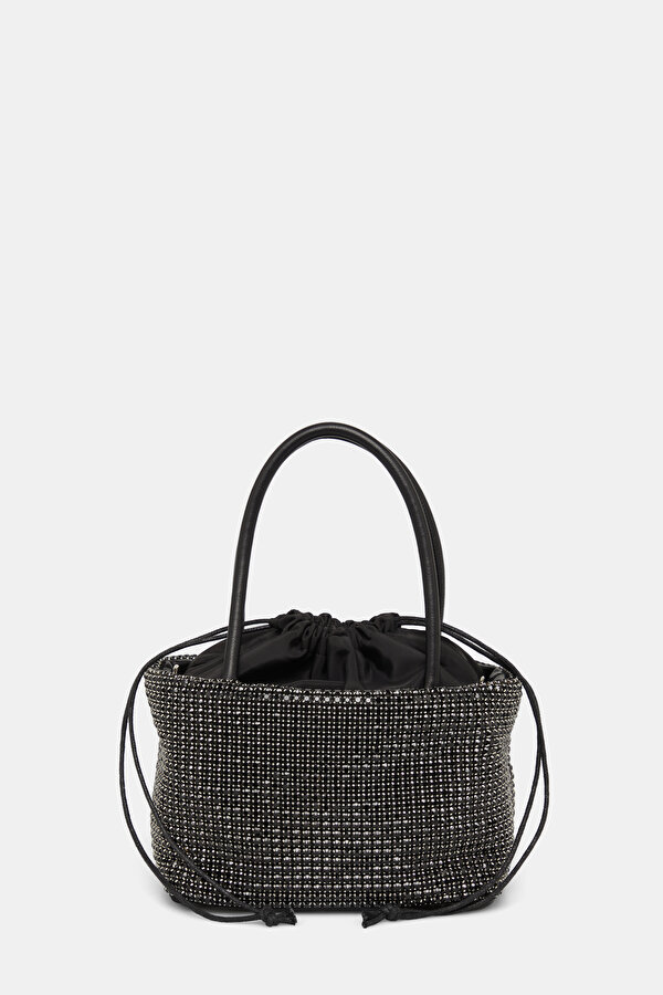 BLACK TEXTURED BAG