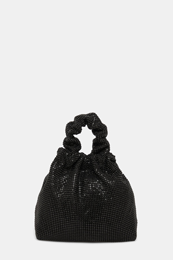 BLACK TEXTURED BAG